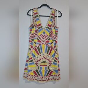 Gianni Bini Multicolor Geometric Mini Dress